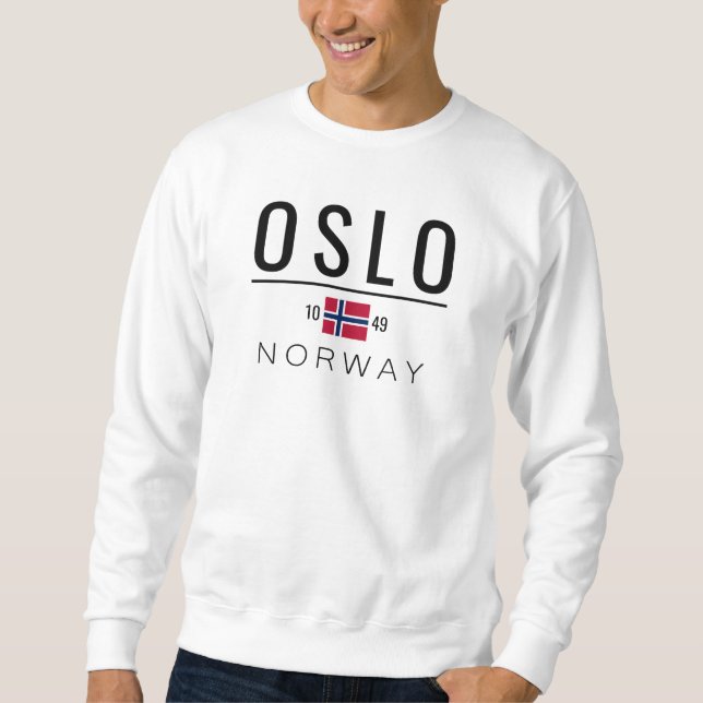 Oslo Norwegen 1049 Sweatshirt (Vorderseite)