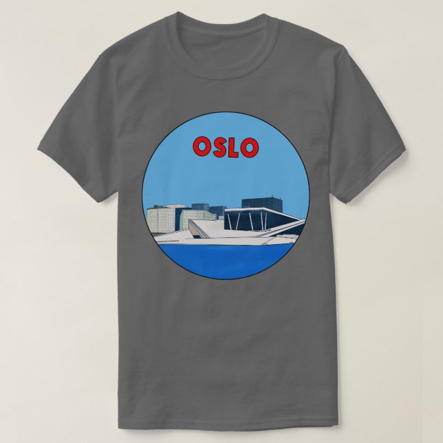 Oslo Norwegen 2 T-Shirt (Design vorne)