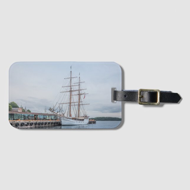 Oslo Norwegen Gepäckanhänger (Vorderseite (Horizontal))