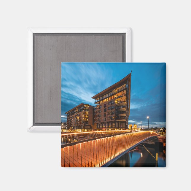 Oslo Norwegen Magnet (Vorderseite/Rückseite)