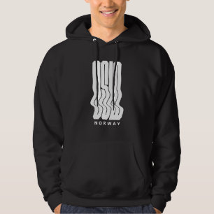 Oslo Norwegen Nordic Wave Logodesign Hoodie