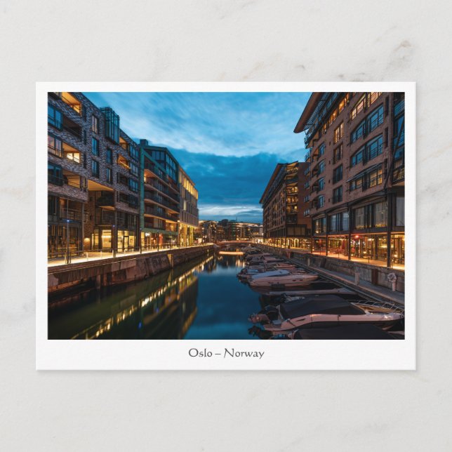 Oslo Norwegen Postkarte (Vorderseite)