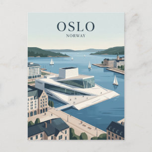 Oslo Norwegen Postkarte