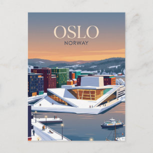 Oslo Norwegen Postkarte