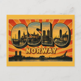 Oslo Norwegen Rathaus Postkarte