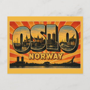Oslo Norwegen Rathaus Postkarte