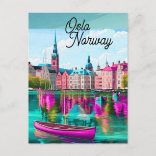 Oslo Norwegen Reise Postkarten Kunst, Oslo Postkar