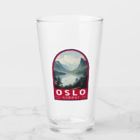 Oslo Norwegen Reisen Art Vintag