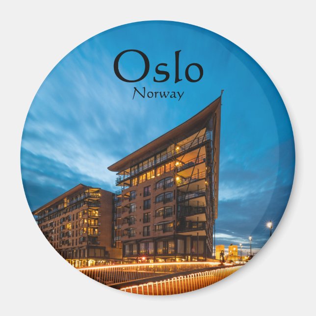 Oslo Norwegen Souvenir Magnet (Vorne)