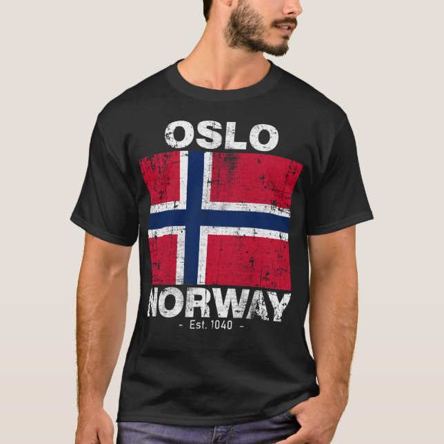 Oslo Norwegen T-Shirt (Vorderseite)