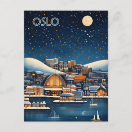 Oslo Norwegen Travel Postkarte