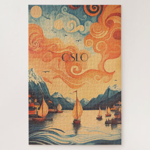 Oslo Norwegen Viking Boats Puzzle