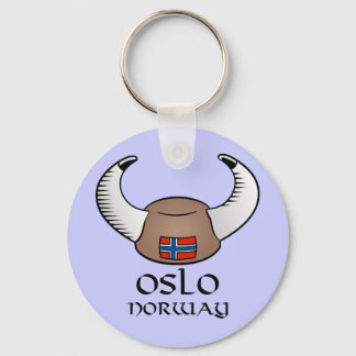 Oslo Norwegen Viking Hat Schlüsselanhänger