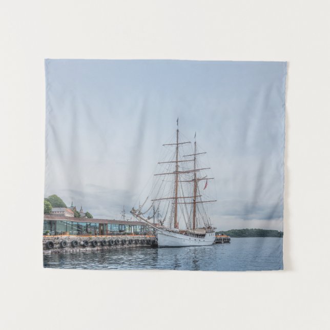 Oslo Norwegen Wandteppich (Vorderseite (Horizontal))