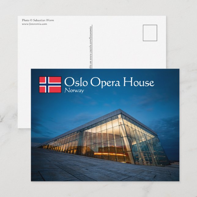 Oslo Opera House Postkarte (Vorne/Hinten)
