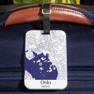 Oslo-Stadtplan Gepäckanhänger