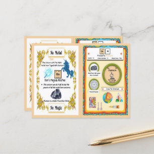 OSM - Osmium Horn Unicorn Game Card Postkarte