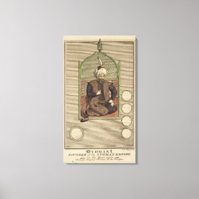 Osman I (1259-1326) Gründer des Osmanischen Reiche Leinwanddruck (Vorderseite)