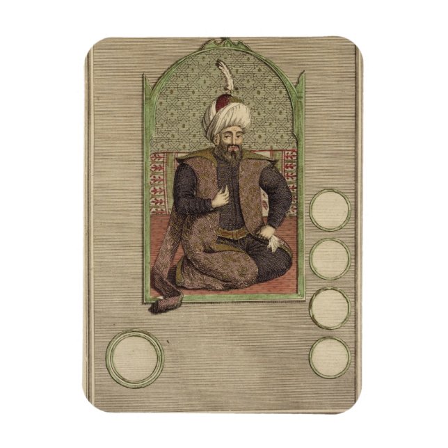 Osman I (1259-1326) Gründer des Osmanischen Reiche Magnet (Vertikal)