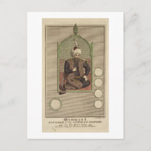 Osman I (1259-1326) Gründer des Osmanischen Reiche Postkarte