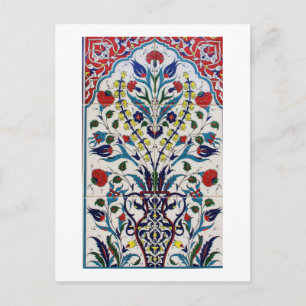 Osmanische Türkei Arabesque Alte Tile Postkarte