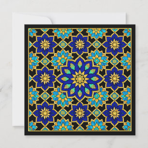 Osmanischer Stil Geschichte Design Blau Einladung