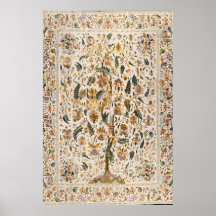 Osmanisches Baum-des-Lebens-Kunstposter Vintage-Bl