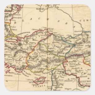 Osmanisches Reich Quadratischer Aufkleber