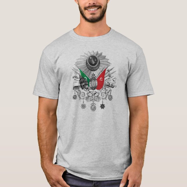 Osmanisches Reichgrayscale-Wappen T-Shirt (Vorderseite)