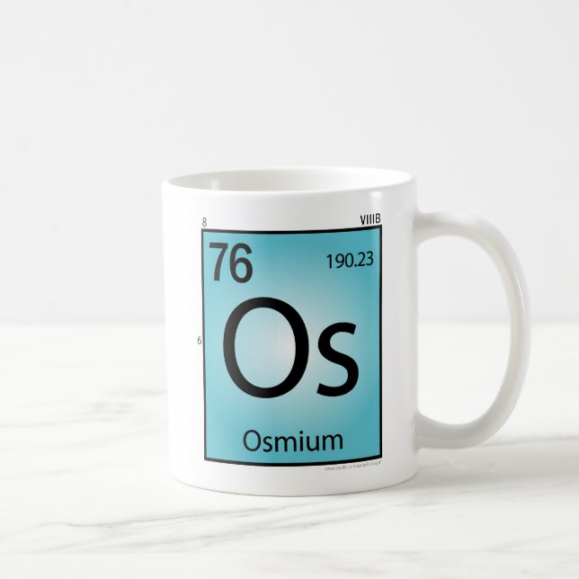 Osmium- (Os)Element-Tasse Tasse (Rechts)