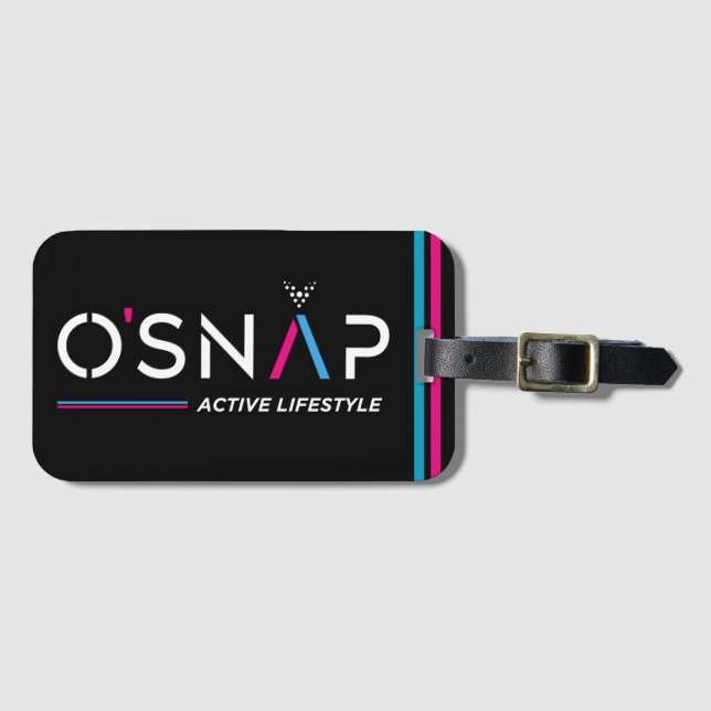 O'Snap-Gepäckmarke Gepäckanhänger (Vorderseite (Horizontal))