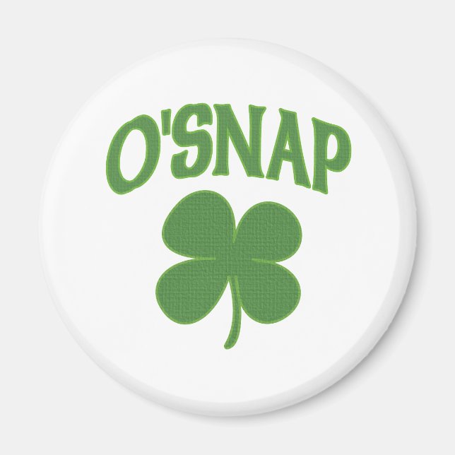 O'Snap irish Kleeblatt Magnet (Vorne)