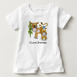 OSO Niedlich "I Liebe Opa" Kuh Baby Romper T-shirt