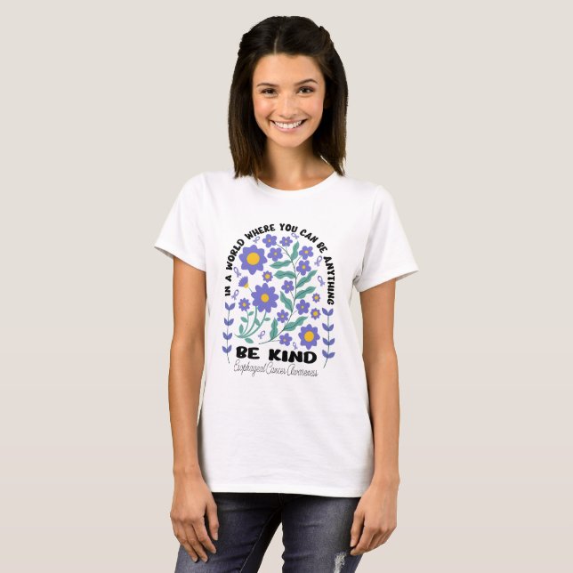 Ösophaguskrebs der Boho-Flora T-Shirt (Vorne ganz)