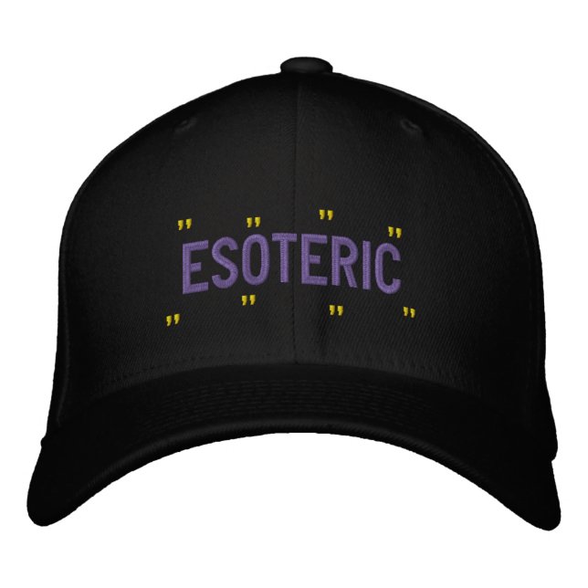 ösoterisch bestickte baseballkappe (Vorderseite)