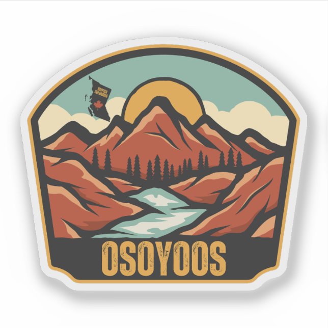Osoyoos, British Columbia Aufkleber (Vorderseite)