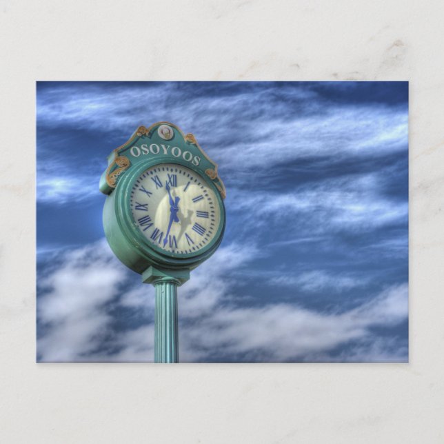 Osoyoos Zeit zum Besuch Postkarte (Vorderseite)