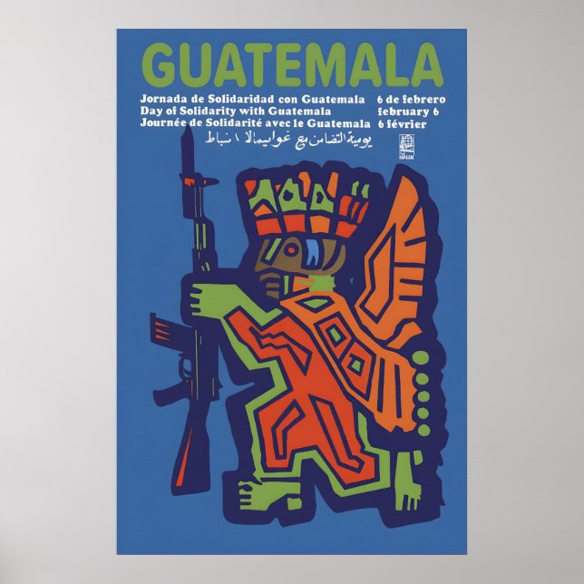 OSPAAAL-Plakat Tag der Solidarität mit Guatemala Poster (Vorne)