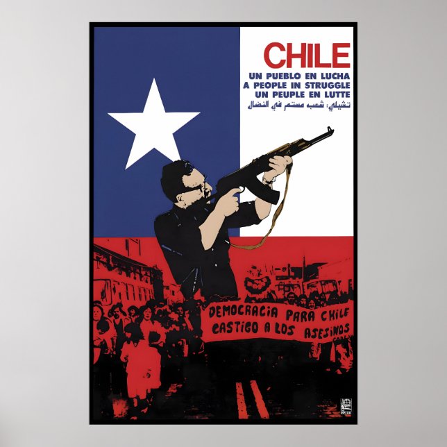 OSPAAAL Poster Chile Ein Volk im Kampf (Vorne)