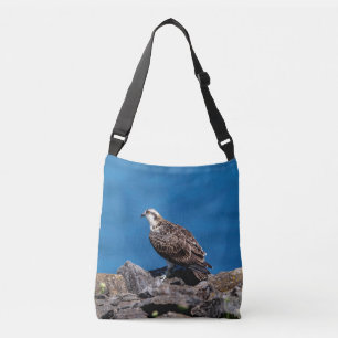 Osprey auf den Felsen Tragetaschen Mit Langen Trägern