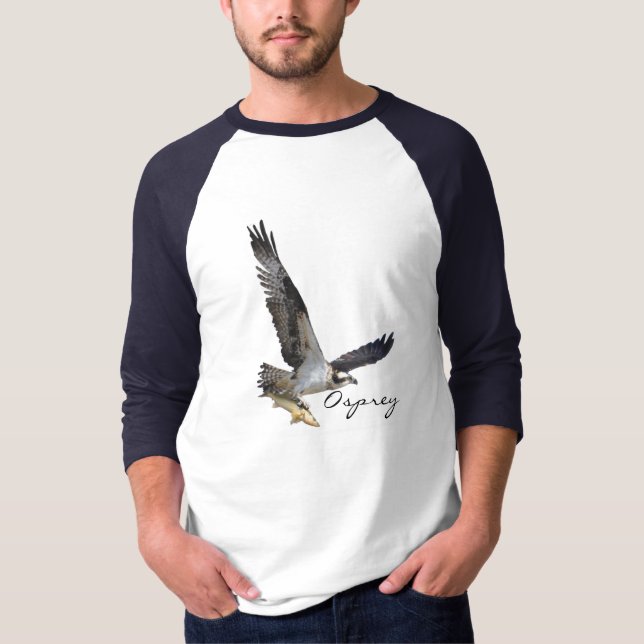 Osprey Fish Hawk mit Fish Catch Shirt (Vorderseite)