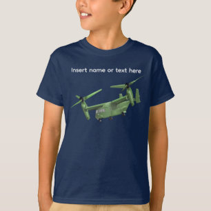 Osprey-Flugzeug mit Platz für Namen T-Shirt