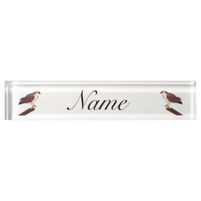 Osprey Hawk Raptor Thunder_Cove Namensplakette (Vorderseite)