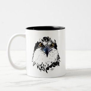 Osprey King of Birds   Firmenlogo hochladen Zweifarbige Tasse