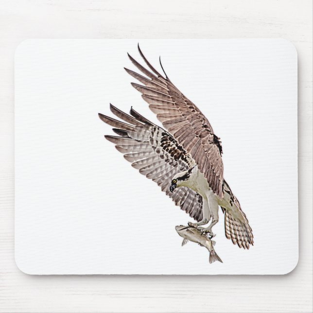 Osprey mit Fisch Mousepad (Vorne)