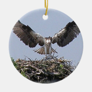 Osprey-Nest-Verzierung Keramikornament