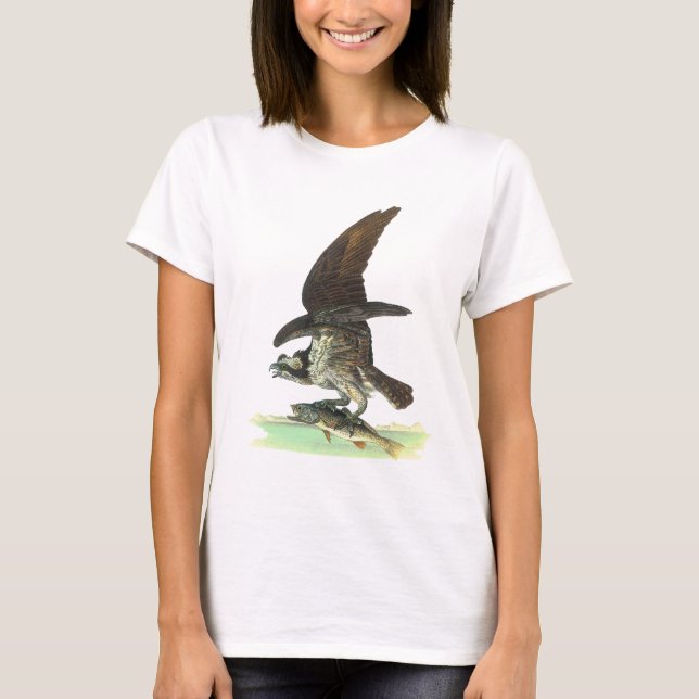 Osprey von John James Audubon T-Shirt (Vorderseite)