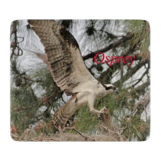 Osprey Wildlife Glass Cutting Board Schneidebrett (Vorderseite)
