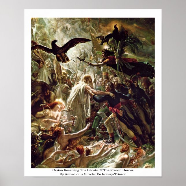 Ossian, der die Geister der französischen Helden e Poster (Vorne)
