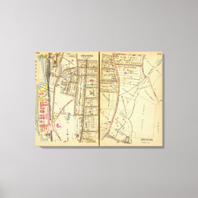 Ossining, New York Leinwanddruck (Vorderseite)